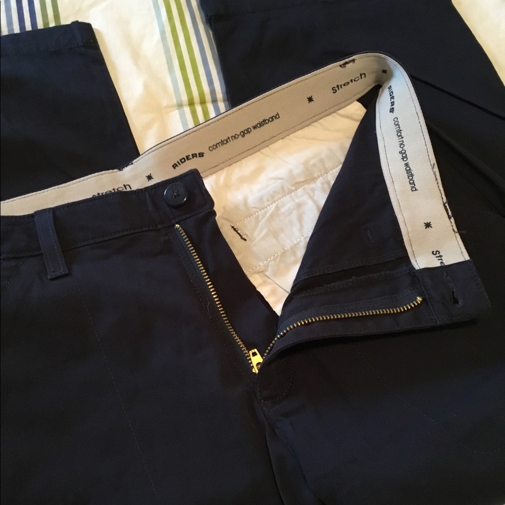 Riders Cropped Navy Pants